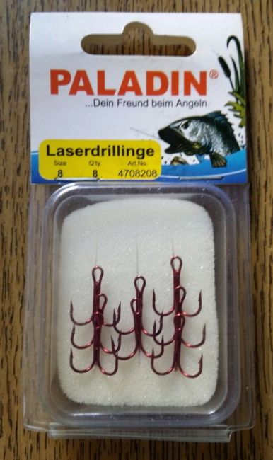 Paladin Laserdrillinge Raubfischhaken Gr.8