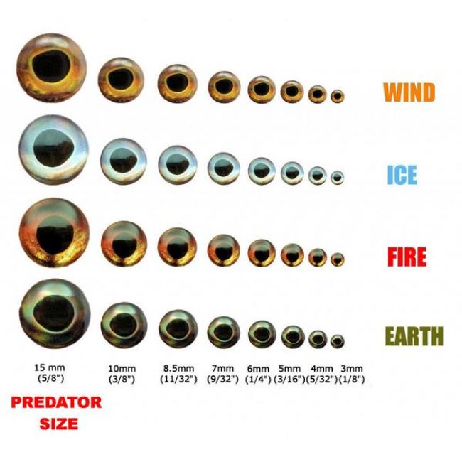 Fish Skull Living Eyes 4mm