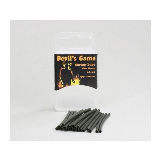 BRichi Shrink Tube 2,4mm auf 1,2mm Matt Green  Vorfachmaterial