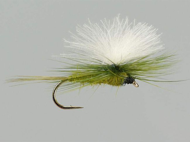 CDC Parchute Olive Trockenfliege
