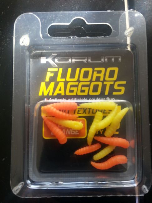 Korum Fluoro Maggots Angelköder