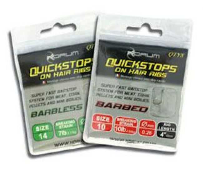 Korum Quick Stops on Hair Rigs 15' Barbed