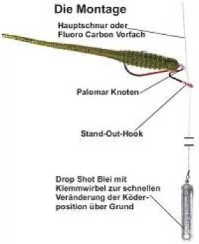 Yum Dinger Worm 10cm Kunstköder