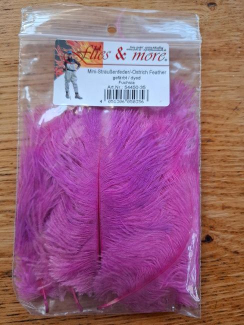 Mini-Straußenfeder Fuchsia