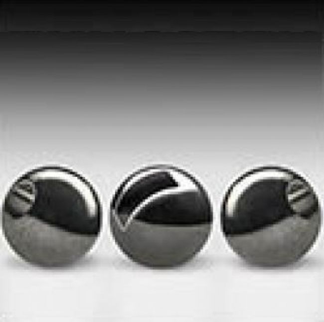 Tungstenperlen, geschlitzt 10 Stck. 4mm Black Nickel