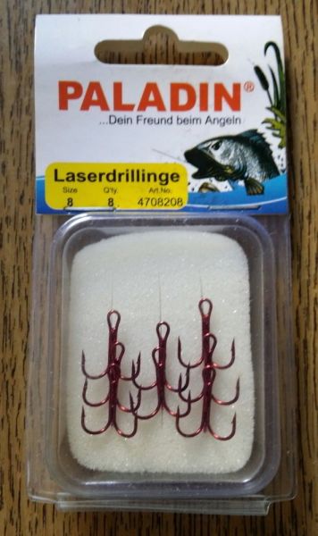 Paladin Laserdrillinge Raubfischhaken Gr.8