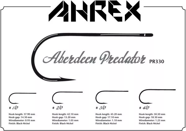 Ahrex Aberdeen Predator PR 330 Fliegenhaken Ahrex Aberdeen Predator PR 330 Fliegenhaken