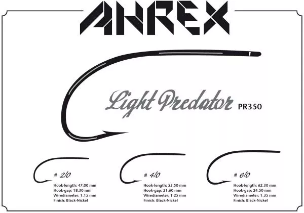 Ahrex Light Predator PR 350 barbed Fliegenhaken Ahrex Light Predator PR 350 barbed Fliegenhaken