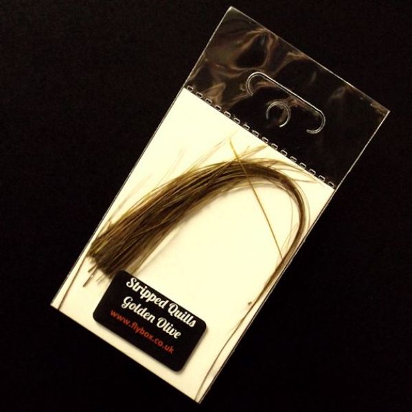 Fly Box Stripped Peacock Quills