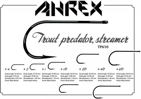 Ahrex Trout Predator TP 610 Streamer Fliegenhaken Ahrex Trout Predator TP 610 Streamer Fliegenhaken