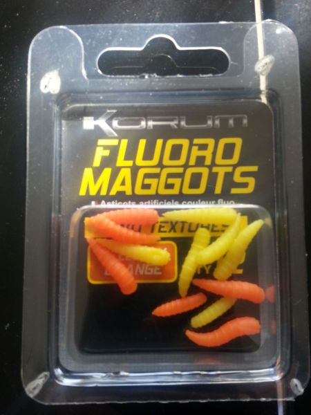 Korum Fluoro Maggots Angelköder