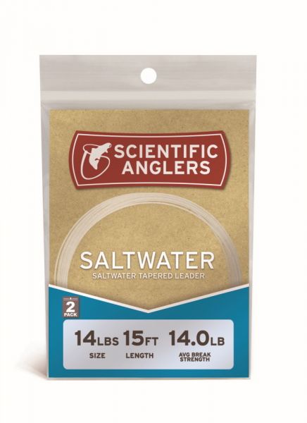 Scientific Anglers Saltwater Leader 15' 2 Stück