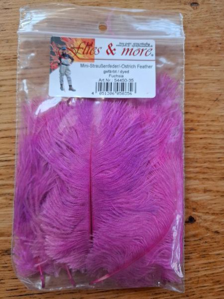 Mini-Straußenfeder Fuchsia