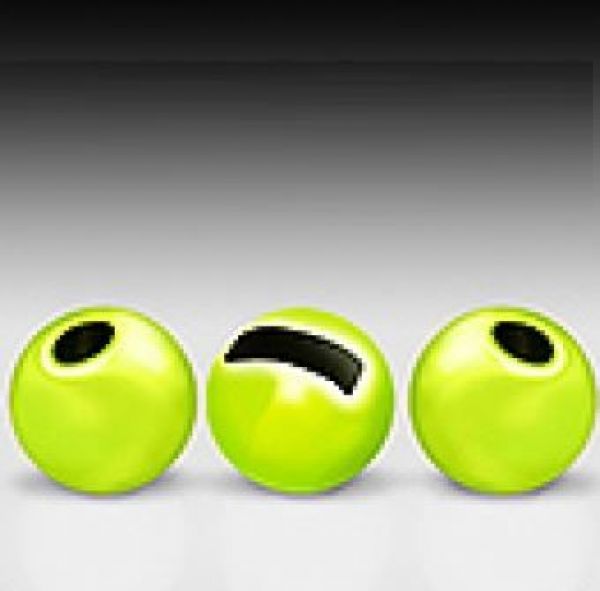 Tungstenperlen, geschlitzt 10 Stck. 4mm Fluo Yellow